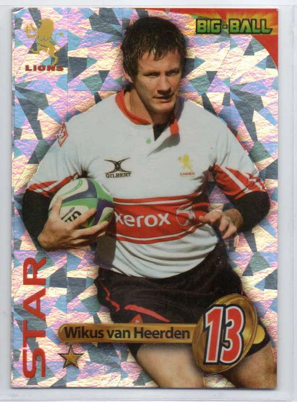 Big Ball Rugby Trading Cards 2010 Currie Cup Lions - Wikus van Heerden