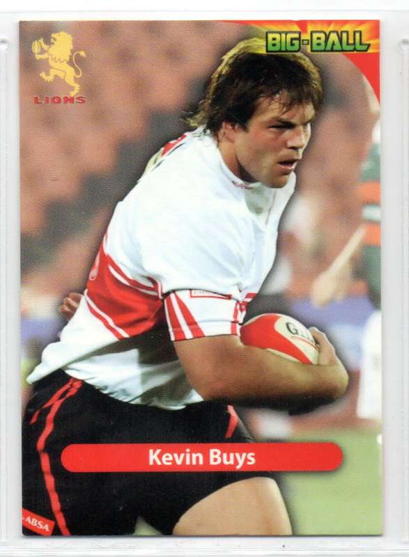 Big Ball Rugby Trading Cards 2010 Currie Cup Lions - Kevin Buys