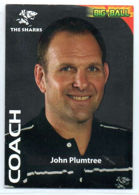 Big Ball Rugby Trading Cards 2010 Currie Cup The Sharks - John Plumtree
