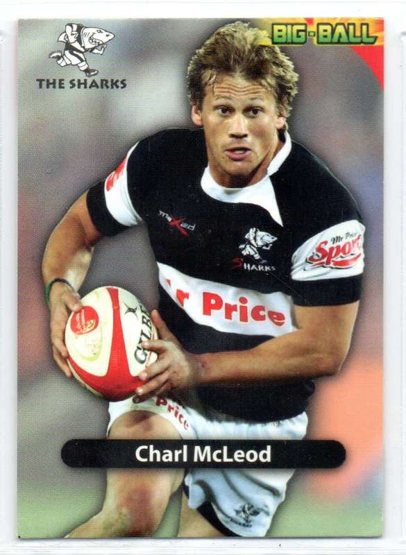 Big Ball Rugby Trading Cards 2010 Currie Cup The Sharks - Charl McLeod
