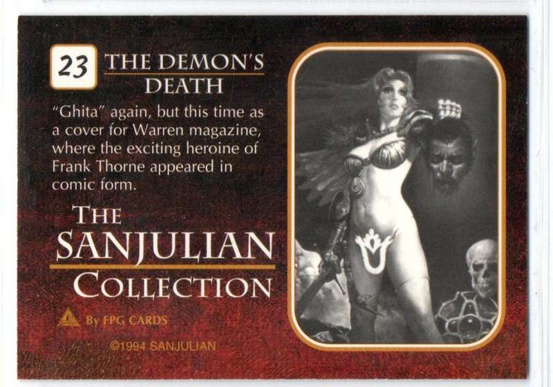 FPG Cards 1994 The Sanjulian Collection - 23 The Demon`s Death