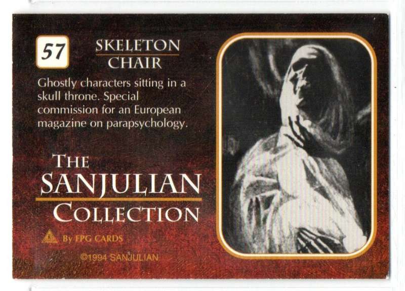 FPG Cards 1994 The Sanjulian Collection - 57 Skeleton Chair