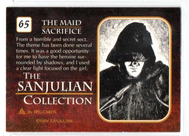 FPG Cards 1994 The Sanjulian Collection - 65 The Maid Sacrifice