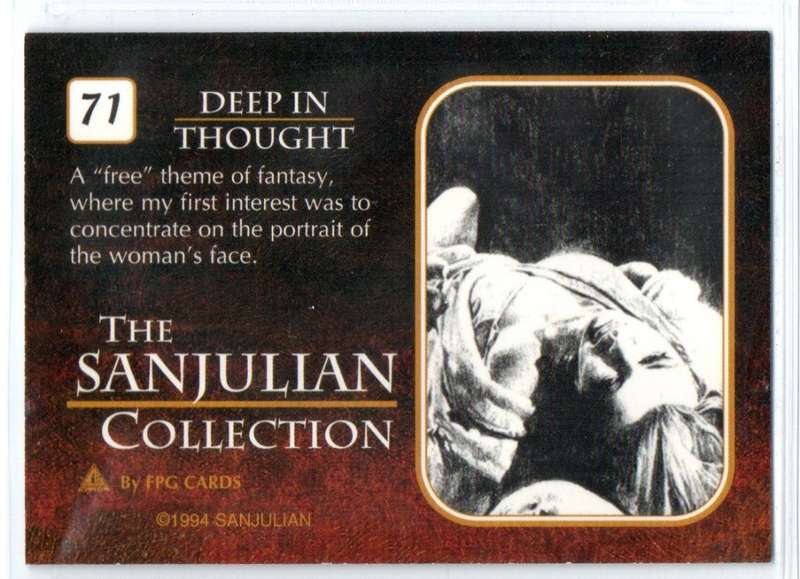 FPG Cards 1994 The Sanjulian Collection - 71 Deep In Thought