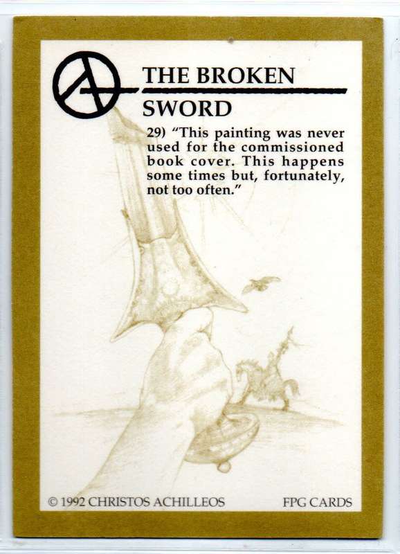 FPG Cards 1992 Christos Achilleos - 29 The Broken Sword