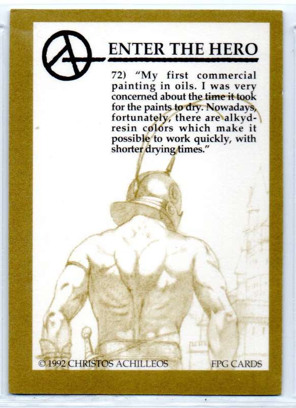 FPG Cards 1992 Christos Achilleos - 72 Enter The Hero