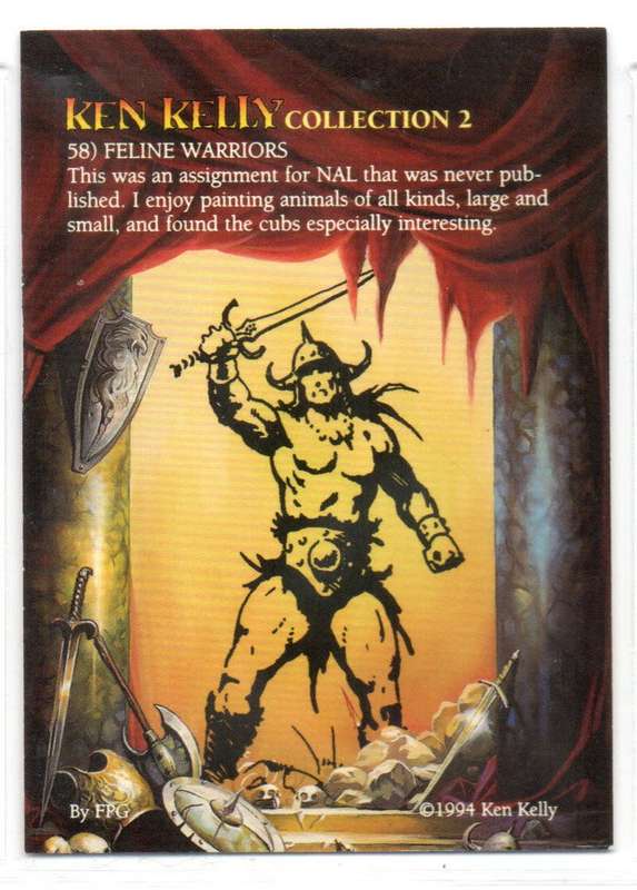 FPG Cards 1994 Ken Kelly Collection 2 - 58 Feline Warriors