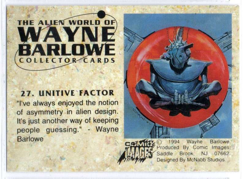 Comic Images 1994 The Alien World of Wayne Barlowe - 27 Unitive Factor