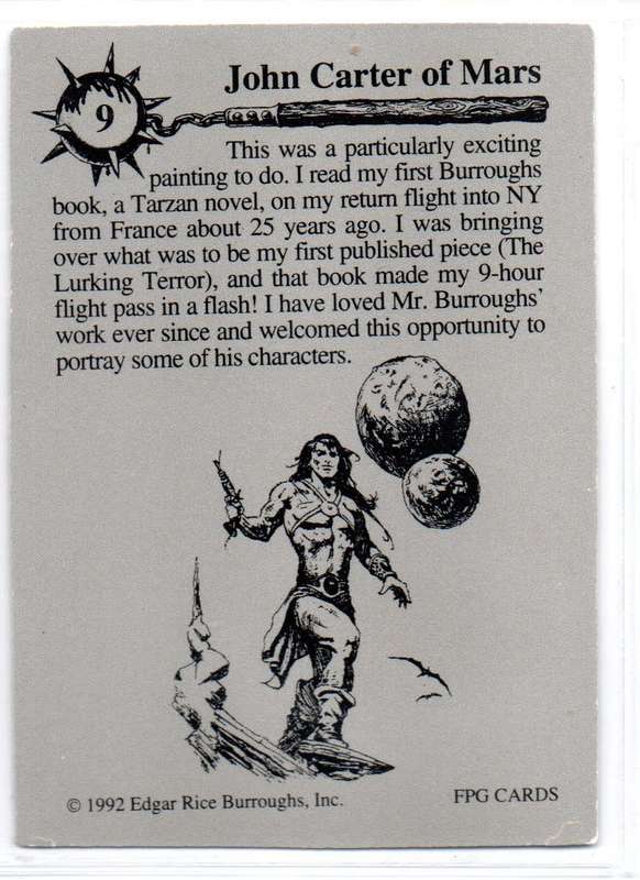FPG Cards 1992 Ken Kelly - 9 John Carter of Mars