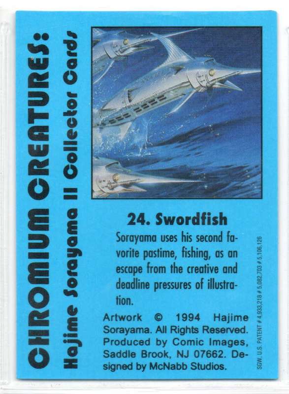 Comic Images 1994 Chromium Creatures: Hajime Sorayama II - 24 Swordfish