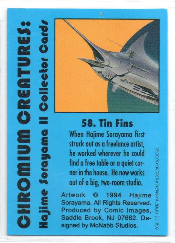 Comic Images 1994 Chromium Creatures: Hajime Sorayama II - 58 Tin Fins