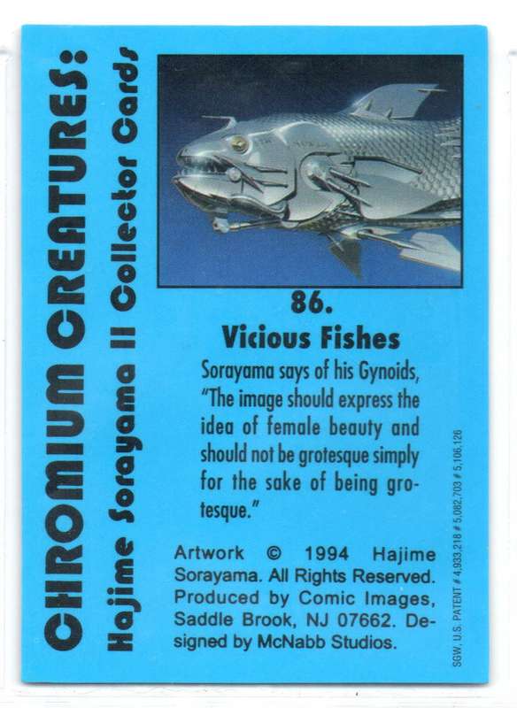 Comic Images 1994 Chromium Creatures: Hajime Sorayama II - 86 Vicious Fishes