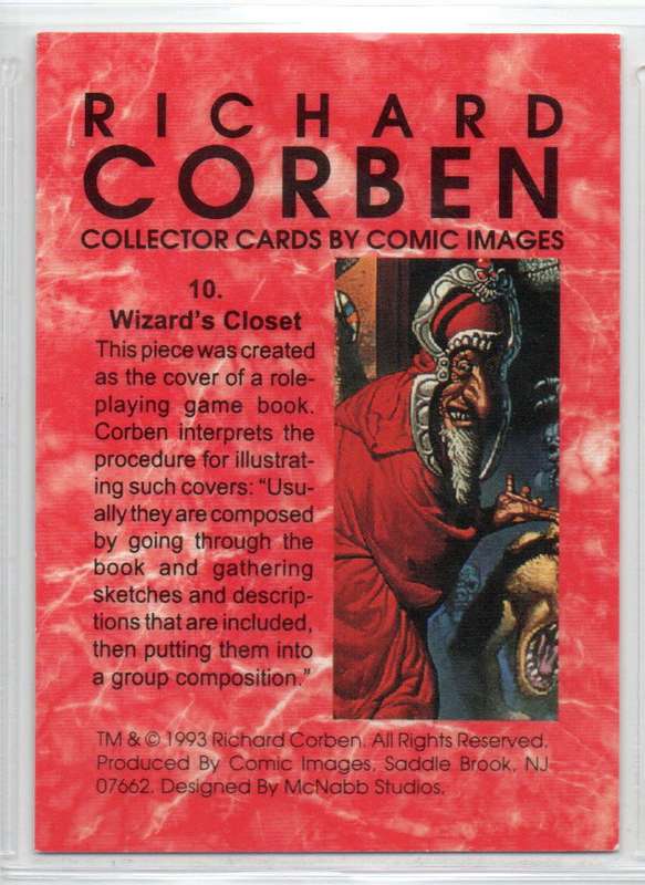Comic Images 1993 Richard Corben - 10 Wizard`s Closet
