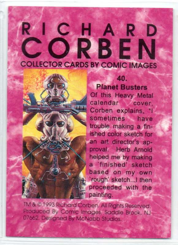 Comic Images 1993 Richard Corben - 40 Planet Busters