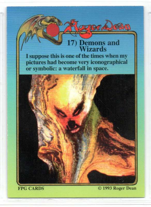 FPG Cards 1993 Roger Dean - 17 Demons and Wizards