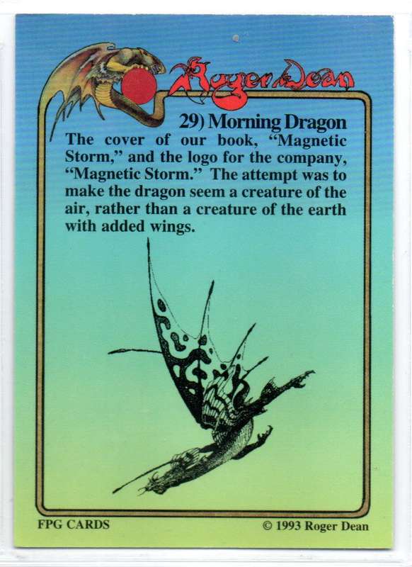 FPG Cards 1993 Roger Dean - 29 Morning Dragon