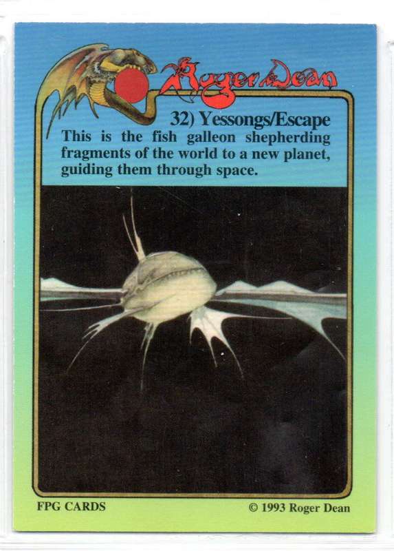 FPG Cards 1993 Roger Dean - 32 Yessongs/Escape