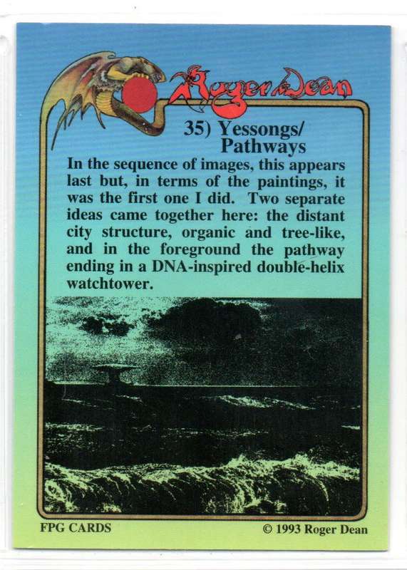 FPG Cards 1993 Roger Dean - 35 Yessongs/Pathways