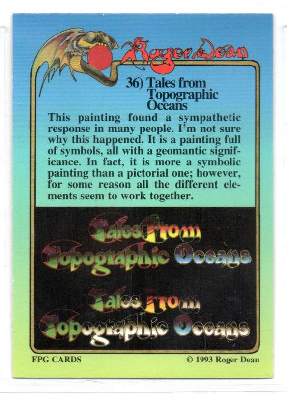 FPG Cards 1993 Roger Dean - 36 Tales from Topographic Oceans