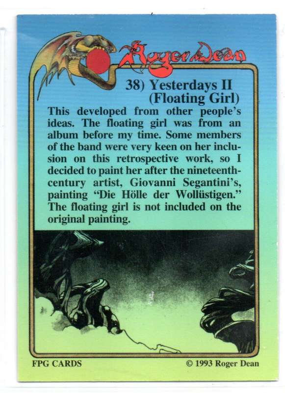 FPG Cards 1993 Roger Dean - 38 Yesterdays II (Floating Girl)