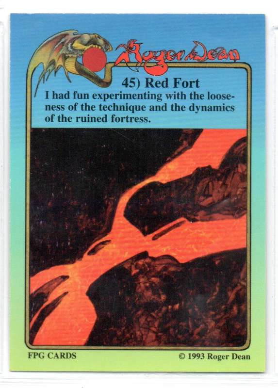 FPG Cards 1993 Roger Dean - 45 Red Fort