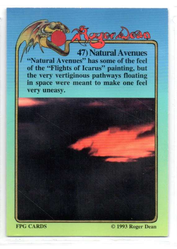 FPG Cards 1993 Roger Dean - 47 Natural Avenues