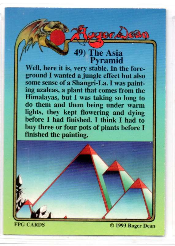 FPG Cards 1993 Roger Dean - 49 The Asia Pyramid