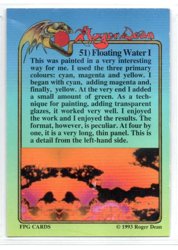 FPG Cards 1993 Roger Dean - 51 Floating Water I