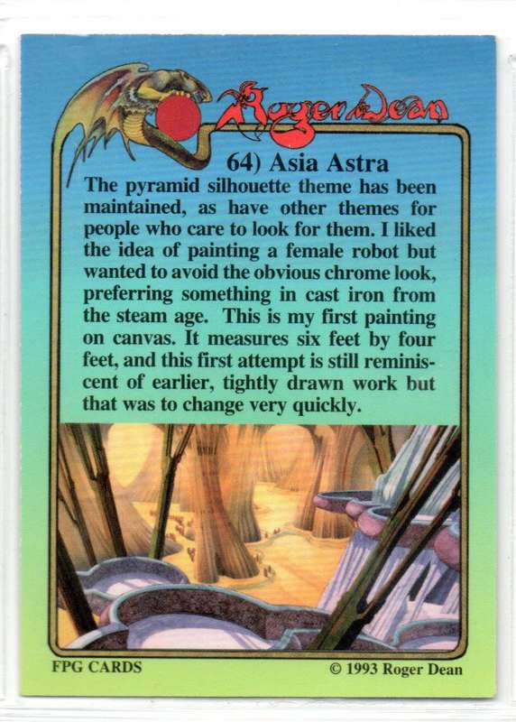 FPG Cards 1993 Roger Dean - 64 Asia Astra