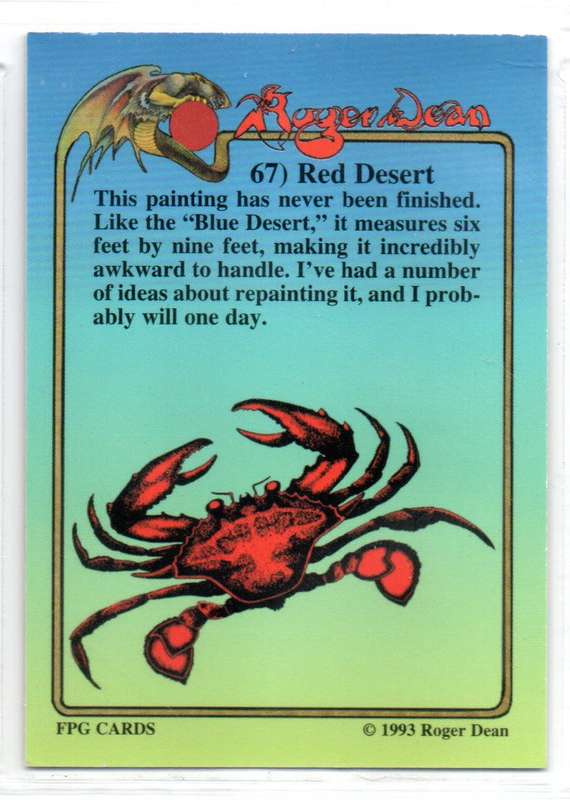 FPG Cards 1993 Roger Dean - 67 Red Desert