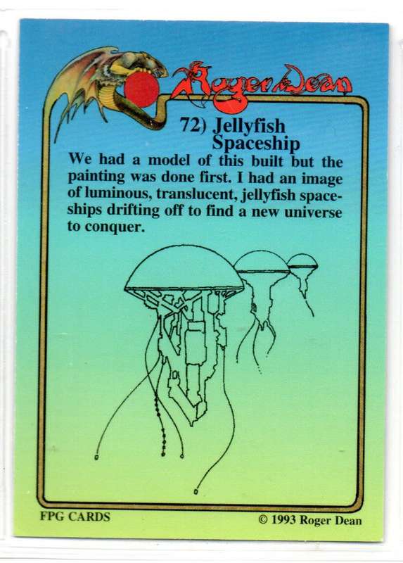 FPG Cards 1993 Roger Dean - 72 Jellyfish Spaceship