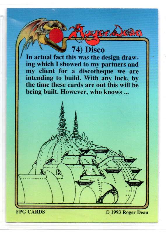 FPG Cards 1993 Roger Dean - 74 Disco