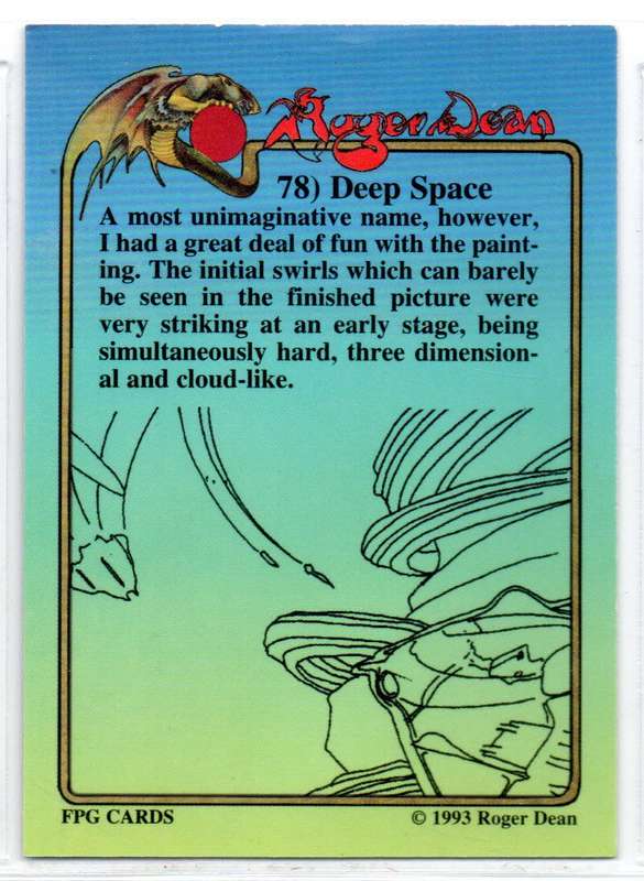 FPG Cards 1993 Roger Dean - 78 Deep Space