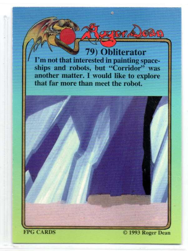 FPG Cards 1993 Roger Dean - 79 Obliterator