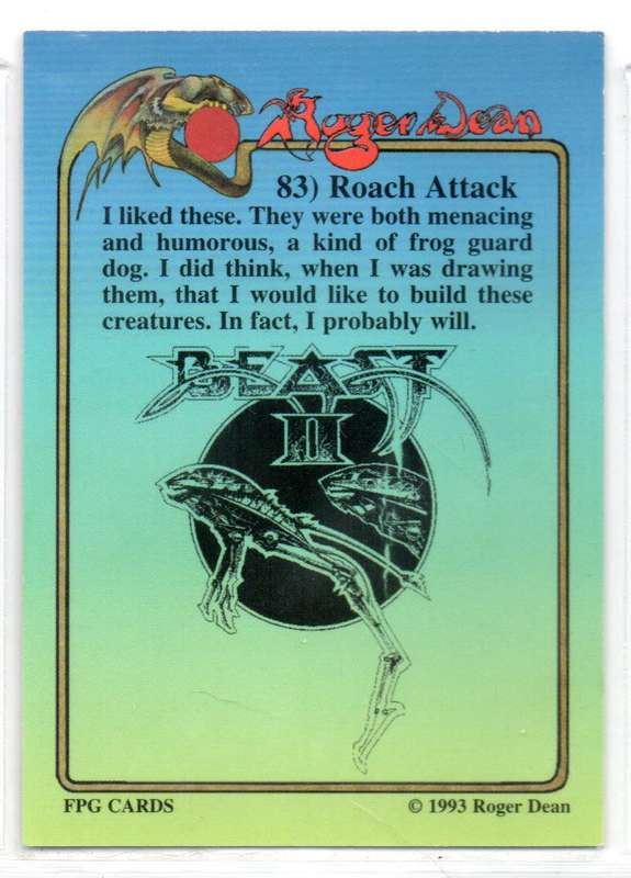 FPG Cards 1993 Roger Dean - 83 Roach Attack