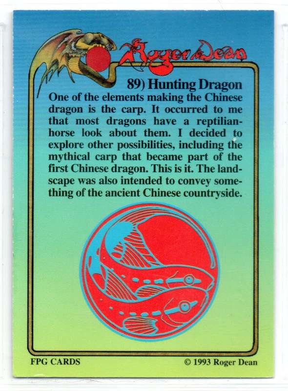 FPG Cards 1993 Roger Dean - 89 Hunting Dragon