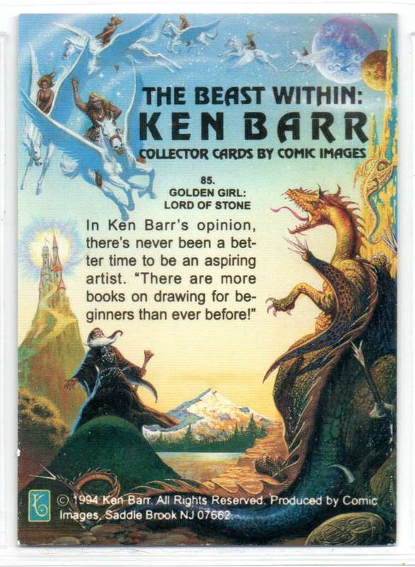 Comic Images 1994 The Beast Within: Ken Barr - 85 Golden Girl: Lord of Stone
