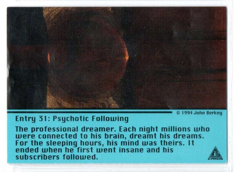 FPG Cards 1994 John Berkey - Entry 31 Psychotic Following