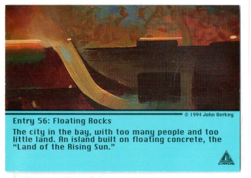 FPG Cards 1994 John Berkey - Entry 56 Floating Rocks