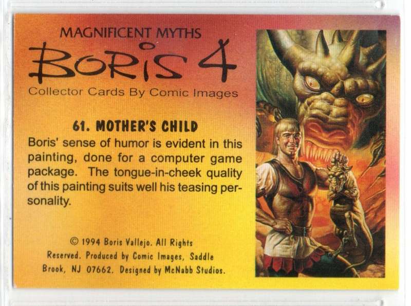 Comic Images 1994 Boris 4 Magnificent Myths - 61 Mother`s Child