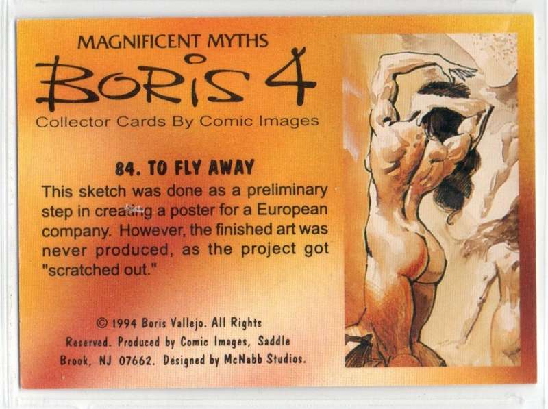 Comic Images 1994 Boris 4 Magnificent Myths - 84 To Fly Away