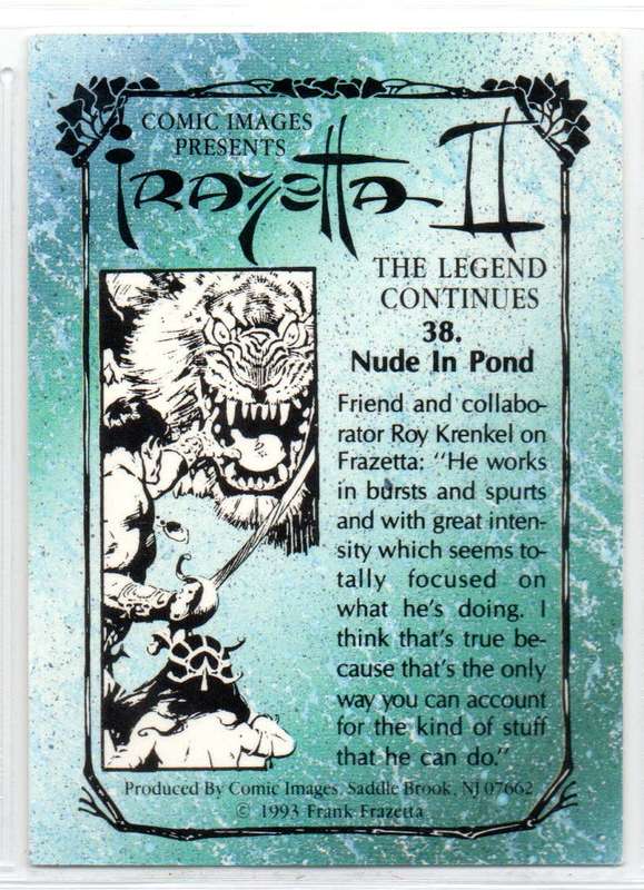 Comic Images 1993 Frazetta II The Legend Continues - 38 Nude in Pond