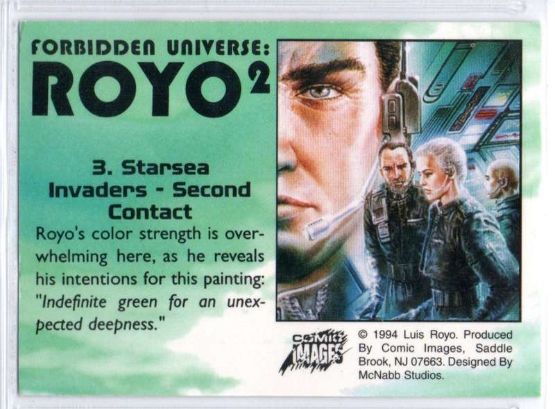 Comic Images 1994 Forbidden Universe: Royo 2 - 3 Starsea Invaders - Second Contact