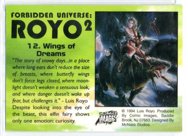 Comic Images 1994 Forbidden Universe: Royo 2 - 12 Wings of Dreams