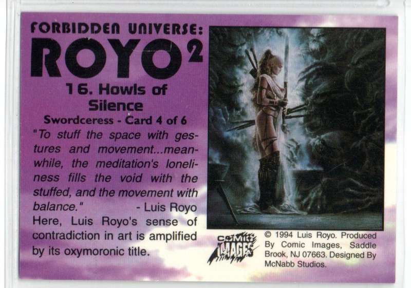 Comic Images 1994 Forbidden Universe: Royo 2 - 16 Howls of Silence
