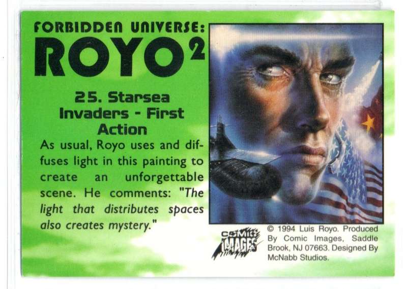 Comic Images 1994 Forbidden Universe: Royo 2 - 25 Starsea Invaders - First Action