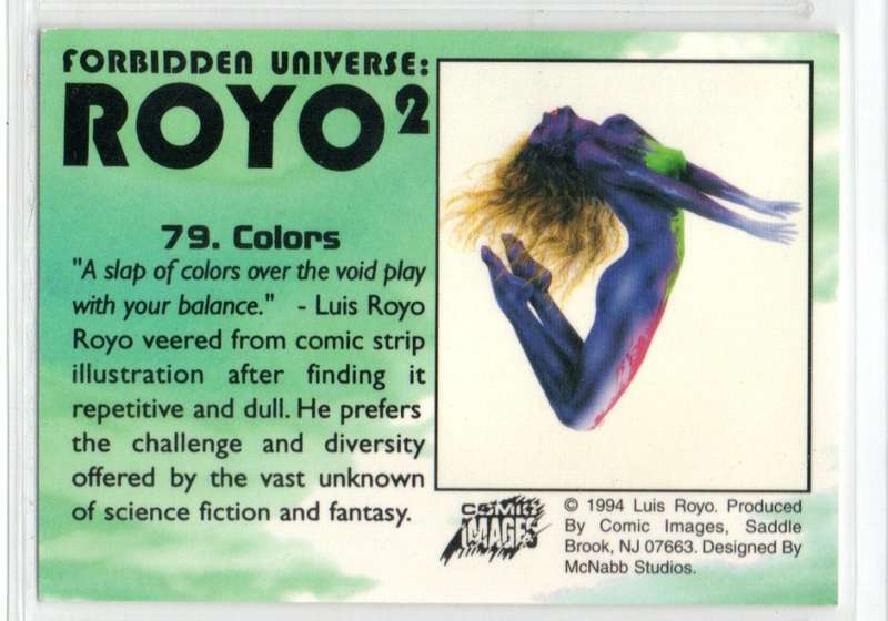 Comic Images 1994 Forbidden Universe: Royo 2 - 79 Colors