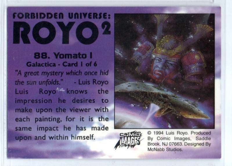 Comic Images 1994 Forbidden Universe: Royo 2 - 88 Yomato I
