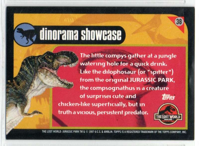 Topps 1997 The Lost World Jurassic Park - 38 Dinorama Showcase