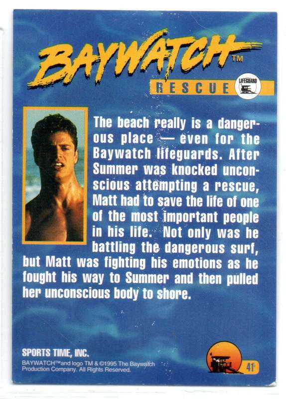Sports Time Inc 1995 Baywatch - 41 Rescue